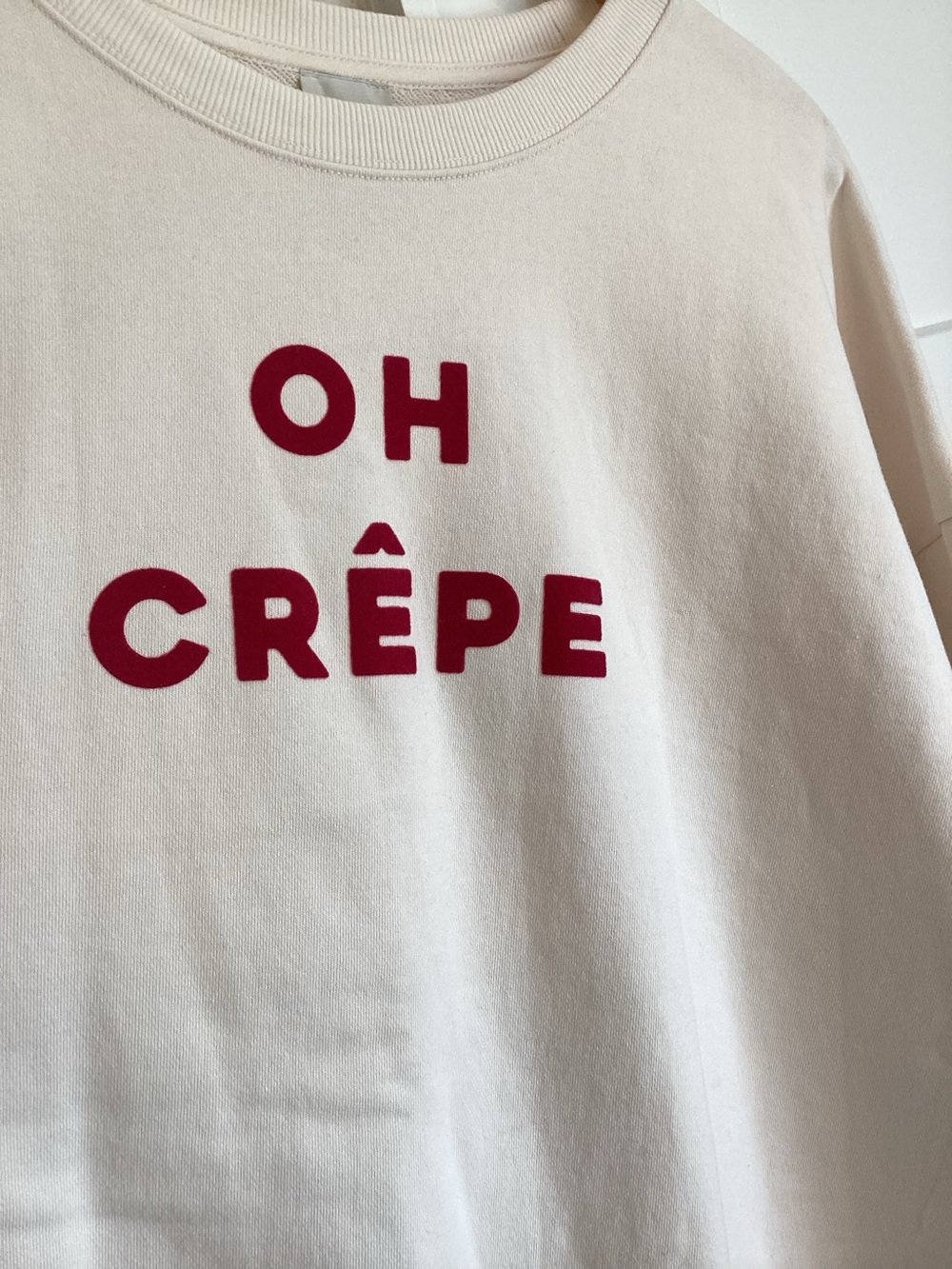 🇫🇷Anthroplogie Long-Sleeve Sweatshirt Maeve Novelty Oh Crêpe NEW Large - Picture 6 of 13